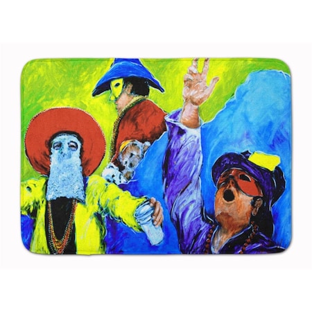 Carolines Treasures Mardi Gras Machine Washable Memory Foam Mat MW1107RUG